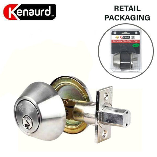Premium Single Cylinder Deadbolt Lock - Satin Chrome - Retail Packaging - SC1