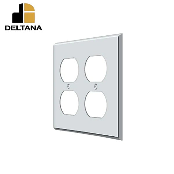 Deltana - Switch Plate - Quadruple Outlet - Optional Finish