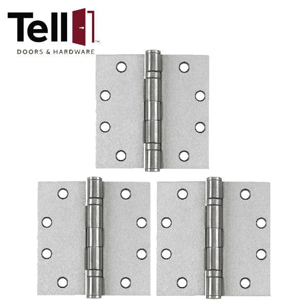 TELL - Ball Bearing Hinge - NRP - Heavy Duty - 5" x 5" - (3-Pack)