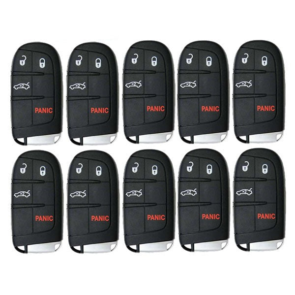 25 x 2015-2021 Dodge Chrysler / 4-Button Smart Key / PN: 68394196AA / M3M-40821302 M3N-40821302 (AFTERMARKET) (Bundle of 25)