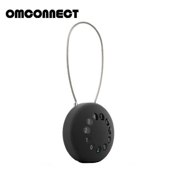 OMCONNECT - SOLO S - Smart Key Lock Box - S Shaped Braided Steel Shackle - Bluetooth