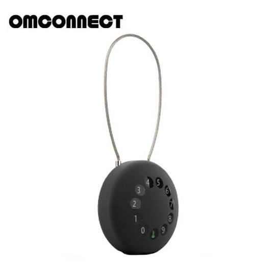 OMCONNECT - SOLO S - Smart Key Lock Box - S Shaped Braided Steel Shackle - Bluetooth