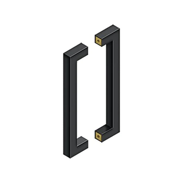 Deltana - 12" Contemporary Pull - Back-to-Back - 1-3/8 - 1-7/8" Door Thickness - Optional Finish