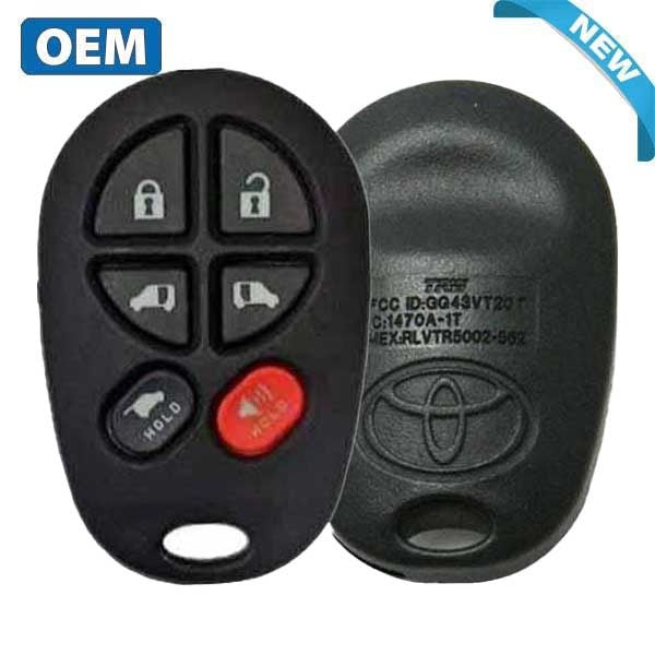 2004-2018 Toyota Sienna / 6-Button Keyless Entry Remote / PN: 89742-AE051 / GQ43VT20T (OEM)
