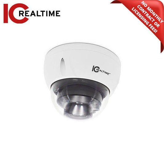 IC Realtime - AVS-D8712SL-DP / 8MP HDAVS Indoor/Outdoor Mid Size Vandal Dome Camera / I-SnIPer / 3.7-11mm Motorized Lens (112A° - 46A°) / 98 Feet Smart IR