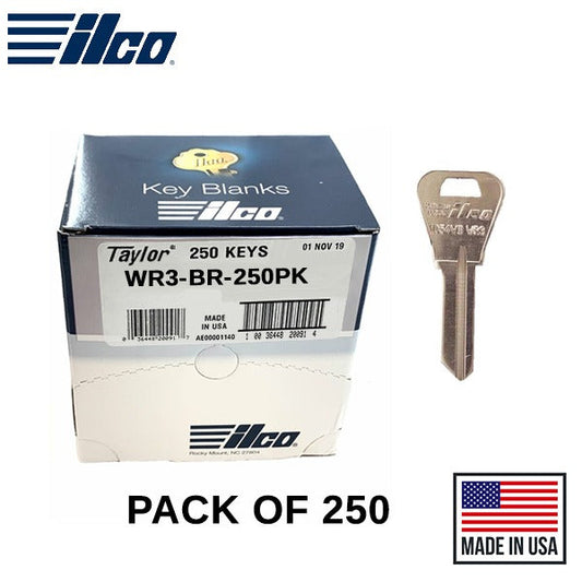 WR3-BR WEISER Key Blank 250 Pack - ILCO