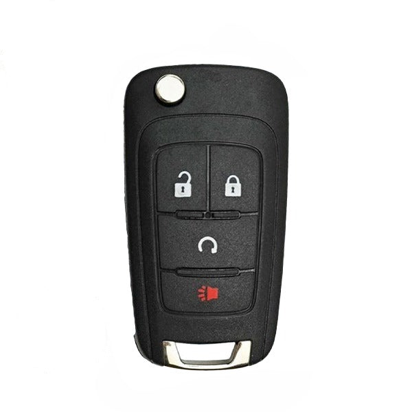 10 x 2013-2024 GM / 4-Button Flip Key / PN: 13585814 / AVL-B01T1AC (OEM Recase)