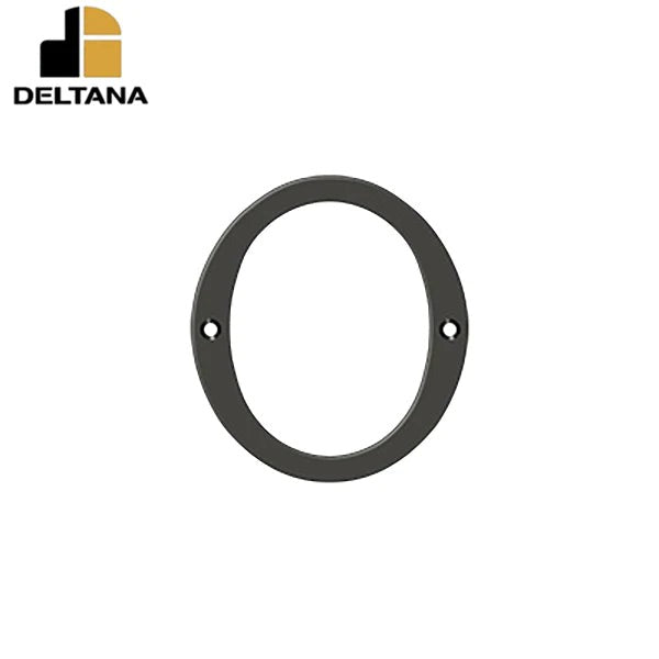 Deltana - 4" Numbers - Solid Brass - Optional Number