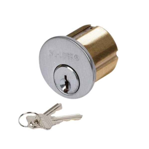 HQ LOCK - MC02 - Mortise Cylinder - SC1 - 1-1/8 - 32D - Silver