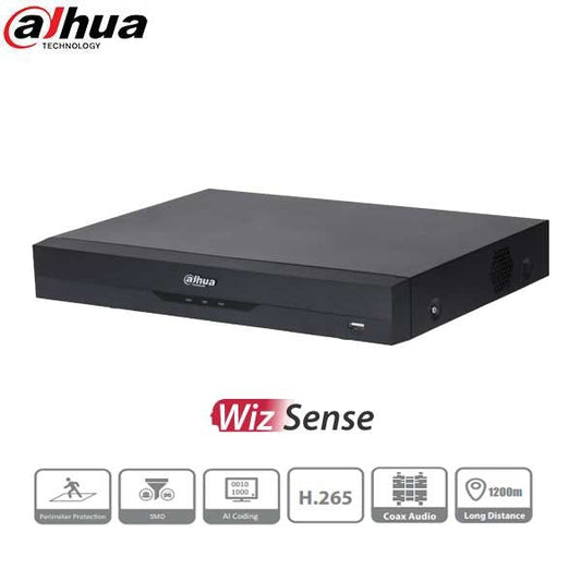 Dahua / HDCVI DVR / 16 Channels / Analytics+ / Mini 1U / Penta-brid / 6MP / 1080p / 4TB HDD / X51C3E4