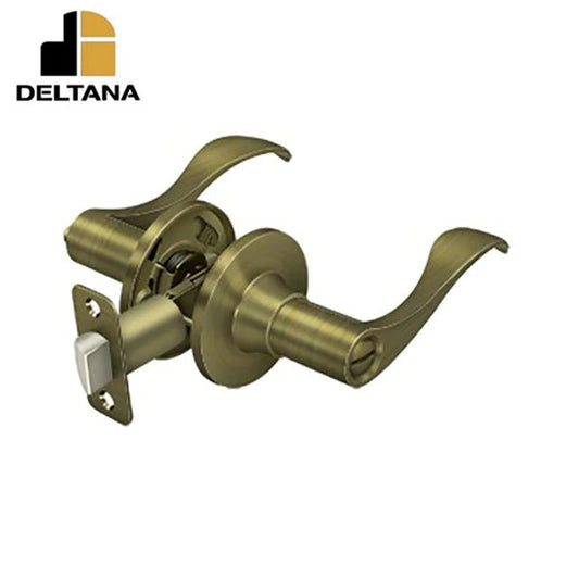 Deltana - Savanna Lever Privacy - 2-3/8" Backset - 1-3/8" - 2" Door Thickness - Right Handed - Optional Finish