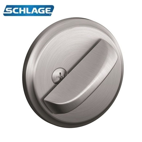 Schlage - B80 - No Trim Thumbturn - Satin Nickel - Operational Inside Only