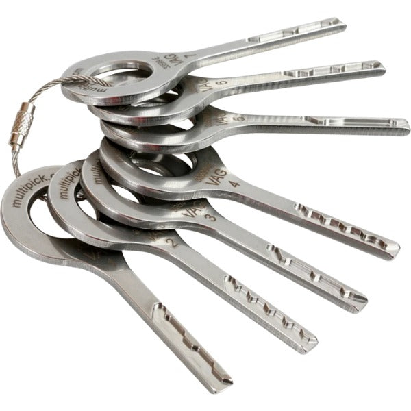 Multipick - VAG - Stainless Steel Laser Track Key Set 7 pieces