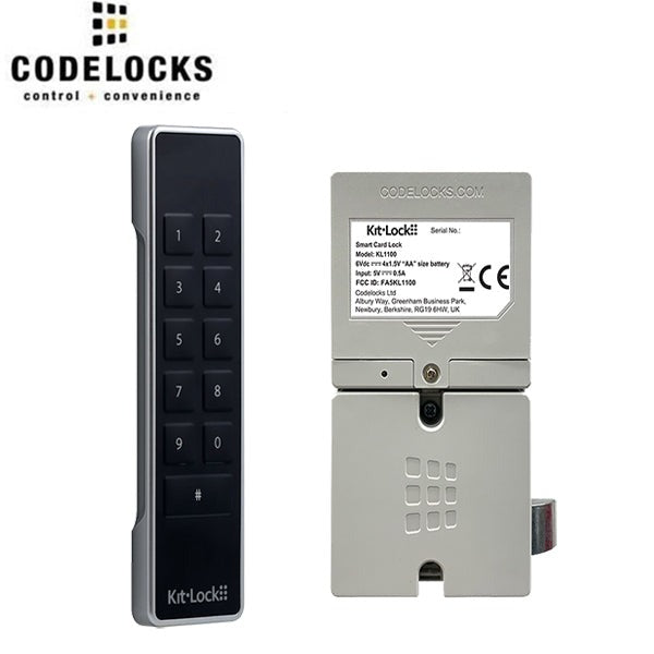 CodeLocks - KL1100-KPD - Electronic KitLock - Keypad Locker Lock w/ Powered Latch - Optional Finish