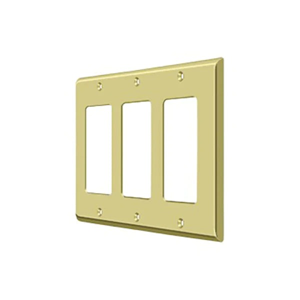 Deltana - Switch Plate - Triple Rocker - Optional Finish