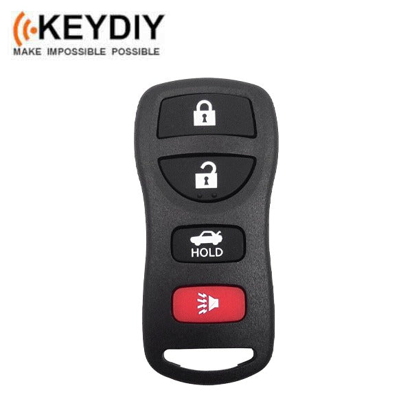 KEYDIY - Nissan Style - 4-Button Universal Keyless Entry Remote - Black (KD-B36-4)