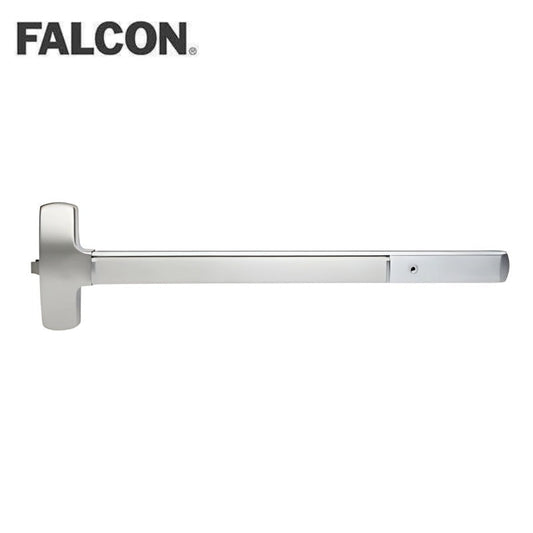 Falcon - 25-R-EO - Rim Exit Device - Exit Only - 48" - Hex Dogging - 299 Strike - 626/US26D Satin Chrome Finish - Grade 1