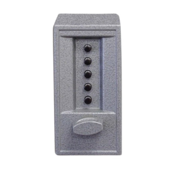 Simplex - 62028641 - Cylindrical Combination Lock - 2-3/8" Backset - Outside Gray, Inside Satin Chrome