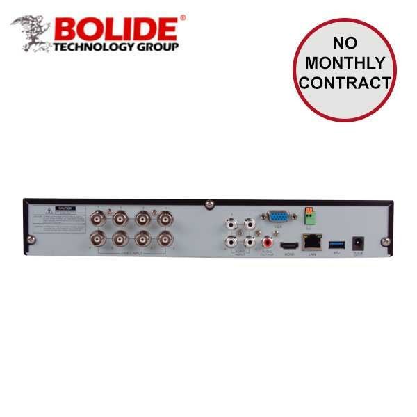 Bolide / Hybrid DVR / 8 Channel / Control Over Coax / 5MP / 4K / 8TB HDD Interface / SVR9508H
