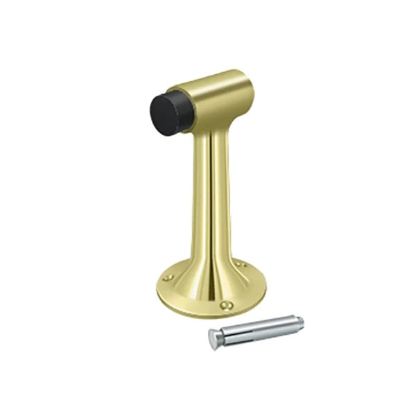 Deltana - Floor Mount - 6" Bumper - Heavy Duty - Solid Brass - Optional Finish