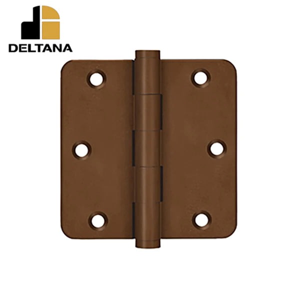 Deltana - 3-1/2" x 3-1/2" x 1/4" Radius Hinge - Optional Finish