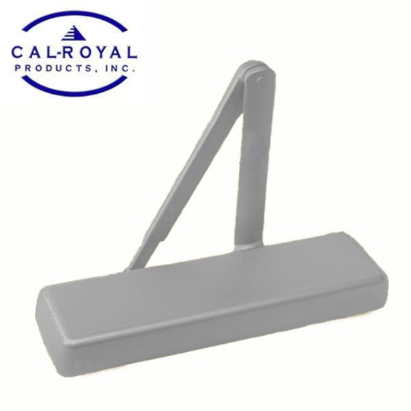 Cal-Royal - Hydraulic Door Closer - Back Check Function - PA Bracket/Regular/Top Jamb - Non-Sized - Plastic Cover - Optional Finish - Fired Rated - Grade 1