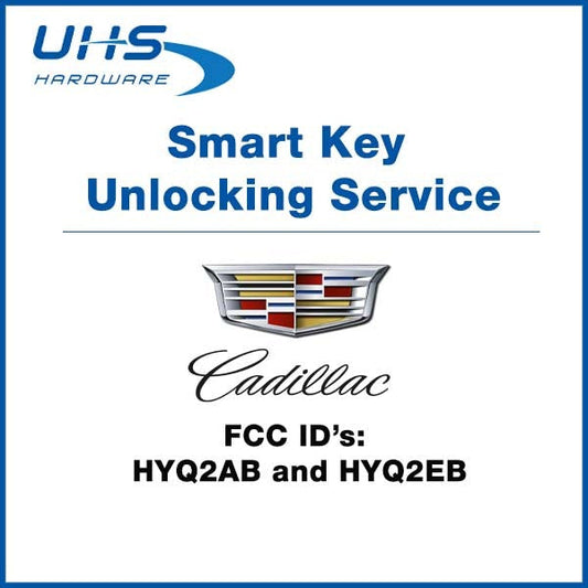 REMOTE KEY UNLOCKING SERVICE - Cadillac Smart Keys - FCC ID: HYQ2AB and HYQ2EB