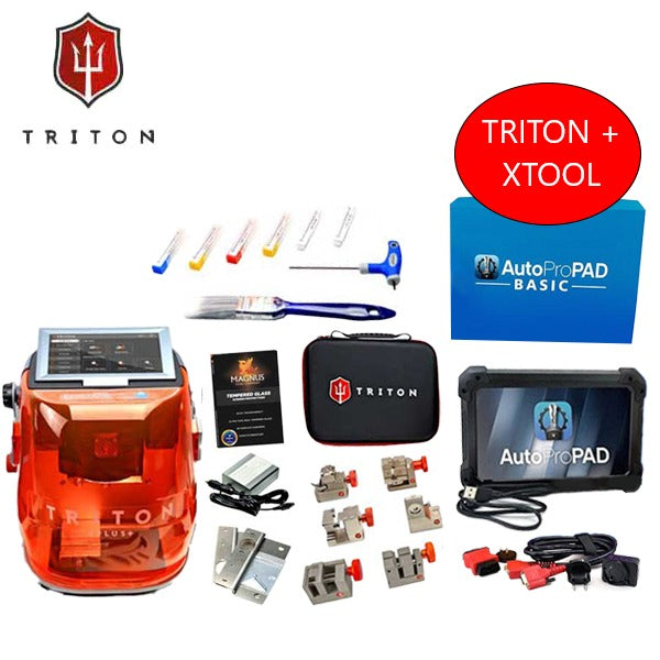 Triton PLUS - Automatic Key Cutting Machine (Ultimate Edition) + AutoProPAD Basic Transponder Programmer