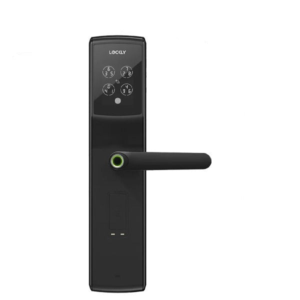 Lockly - PGD829AFUSMB - Secure Lux - Mortise Smart Lock - Fingerprint Reader - 2-1/8" Backset - RFID Card - Bluetooth App Controlled - Matte Black