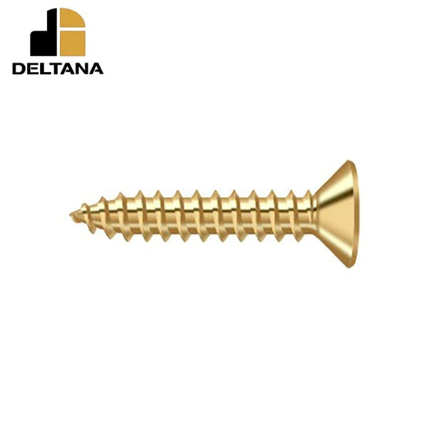 Deltana - Wood Screw - SB - #10 x 1" - Optional Finish