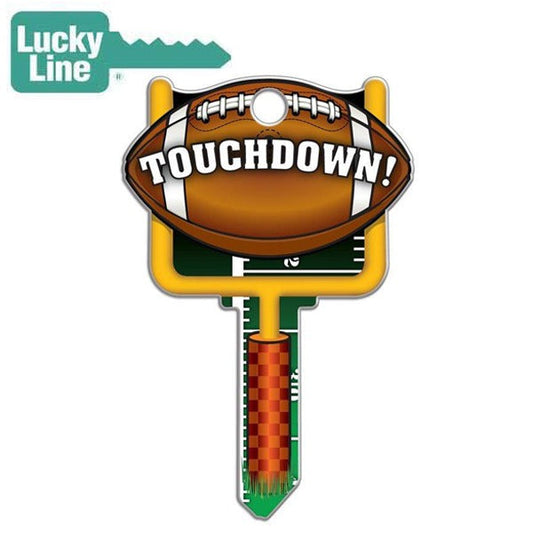 LuckyLine - B121S - Key Shapes - Football - Schlage - SC1 - 5 Pack