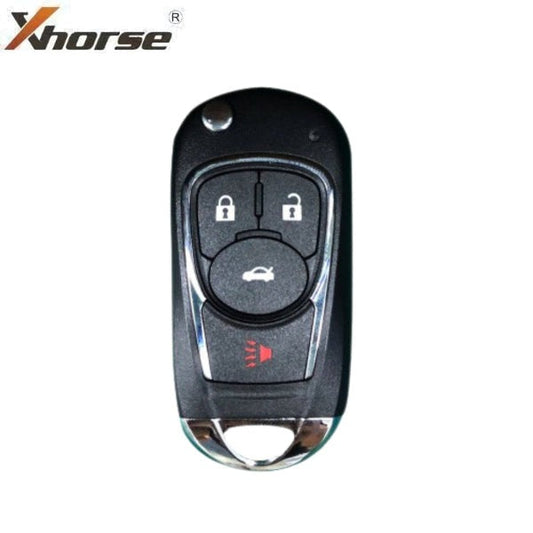 Xhorse - XKBU22EN - 2nd Generation Wired Remote Key (Foldable 4 Buttons) Buick Flip / 4-Buttons w/ MX5118 Chip (Replacement For XKBU02EN)