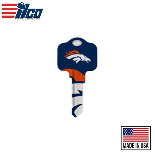 Ilco - NFL TeamKeys - Key Blank - Denver Broncos - KW1 (5 Pack)