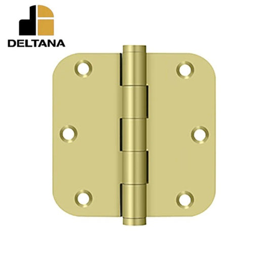 Deltana - 3-1/2" x 3-1/2" x 5/8" Radius Hinge - 0.119 Thickness - Optional Finish