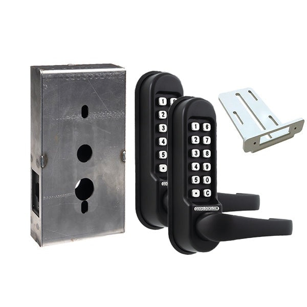 CodeLocks - CL510 Gate Box Kit - Mechanical Lock - Heavy Duty - Tubular Latch Bolt Gate Box Kit - Double Sided - Optional Finish