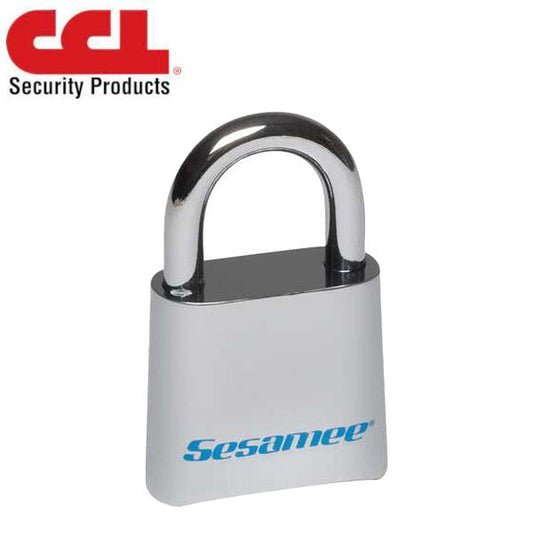 CCL - 436/437 Series - Sesamee 4-Dial Round Body Marine Padlock / Solid Brass / Chrome Plated / KCR0436