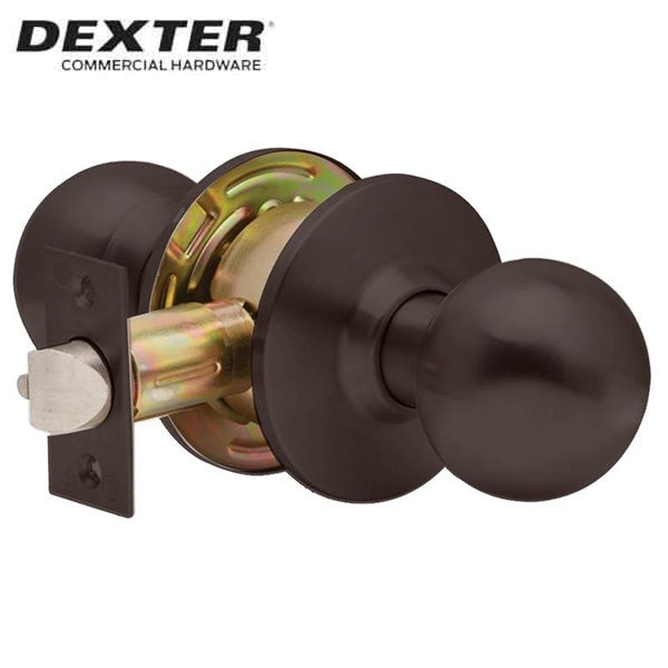 Dexter C2000 - Commercial Lever Set Handle - 2-3/4” Standard Backset - Ball Knob - Oil Rubbed Bronze - Passage - Grade 2