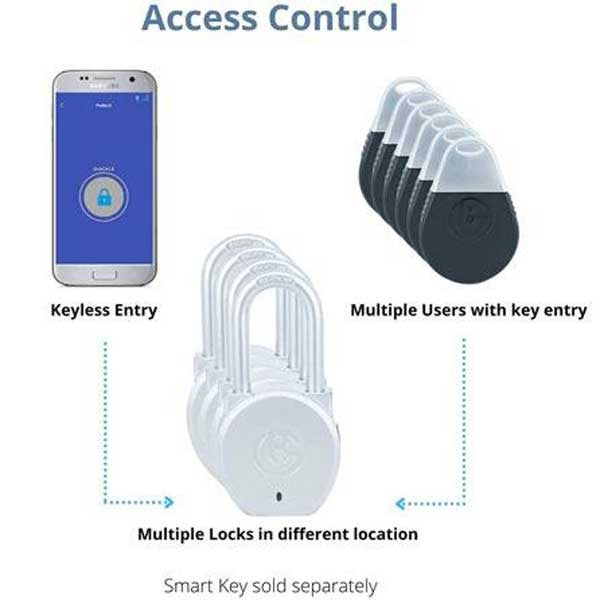 Brilliant Guard - Smart Portable Bluetooth Padlock - BG-PL-1338 - Heavy Duty
