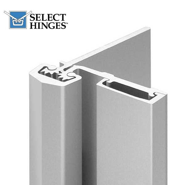 Select Hinges - 53 - 95" - Geared Half Surface Concealed Continuous Hinges - Aluminum - Heavy Duty