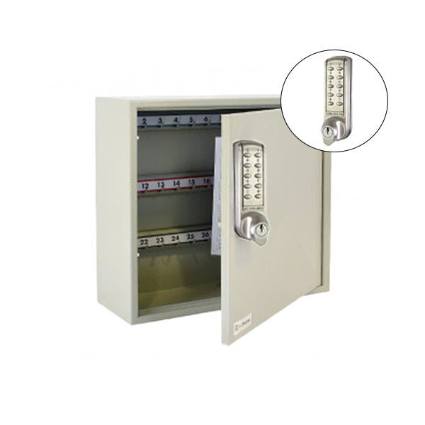 CodeLocks - Key Secure Hook Padlock Cabinet w/ CL2255 - Medium Duty - Electronic Lock - Tubular Mortise Latch - Key Override - Optional Lock Prep - Optional Storage