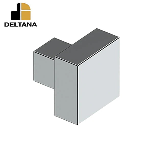 Deltana - Modern Square Knob - 1-1/4" x 1-1/4" - Solid Brass - Optional Finish