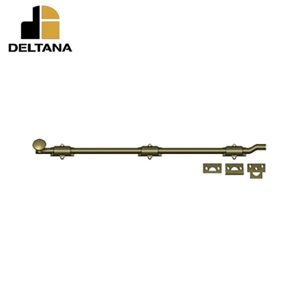 Deltana - 26" Surface Bolt w/ Offet - Heavy Duty - Optional Finish