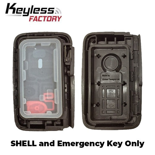 2005-2014 Toyota / Lexus - 4-Button Smart Key SHELL - HYQ14AAB / HYQ14ACX - Silver Case (AFTERMARKET)