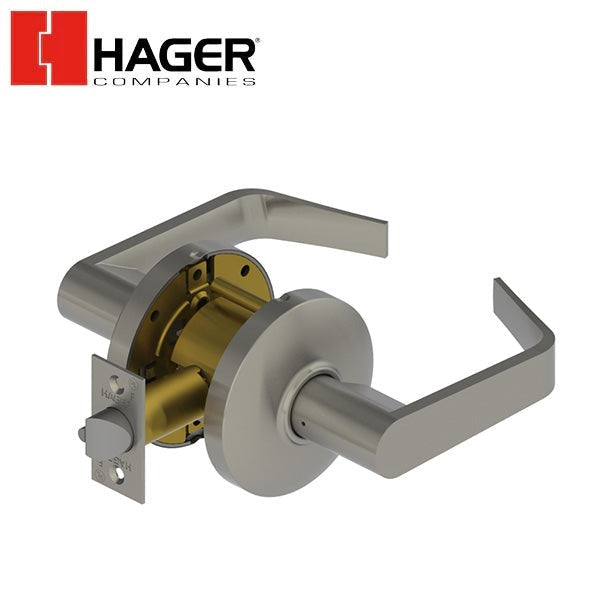 Hager - 3410 - Lever - Passage - 2-3/4" - Satin Chrome - Optional Lever