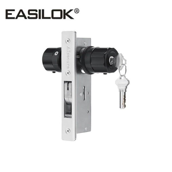 EASILOK - A5 - Single Cylinder Lock Hookbolt - Twist To Lock - 25mm - Silver