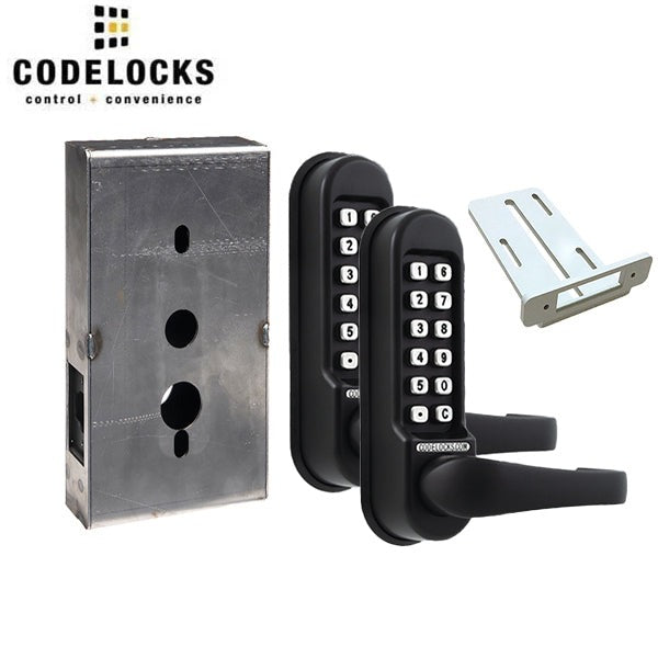 CodeLocks - CL510 Gate Box Kit - Mechanical Lock - Heavy Duty - Tubular Latch Bolt Gate Box Kit - Double Sided - Optional Finish