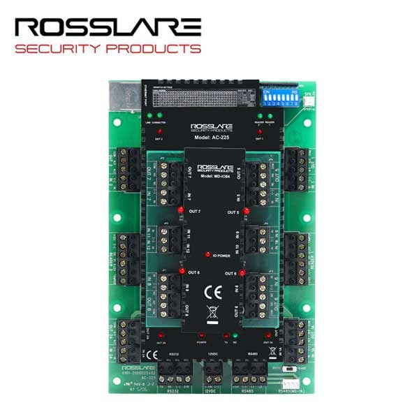 Rosslare - AC225 - Expandable Networked Access Control - PCBA Only - 2 Readers - RS-485 - 30K Users - 20K Event History - 12VDC