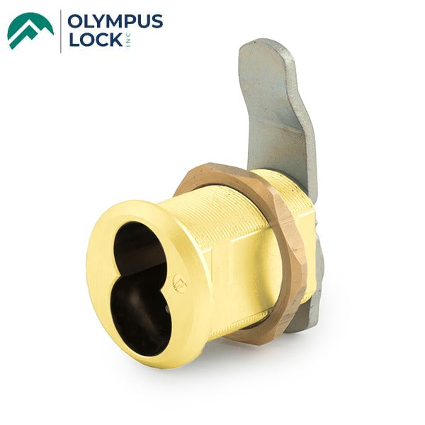 Olympus - 920 - Less Cylinder Cam Lock - Full Size IC - Schlage Compatible - Polished Brass - Grade 1