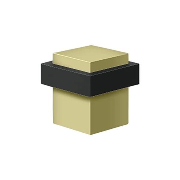 Deltana - Square Universal Floor Bumper 1-3/8" - Solid Brass - Optional Finish