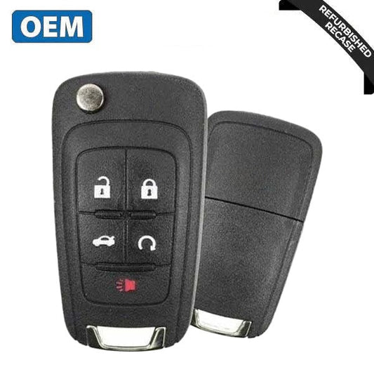 2010-2019 Chevrolet / 5-Button Flip Key HS / non PEPS / PN: 13500226 / OHT01060512 / OHT05918179 (OEM Recase)